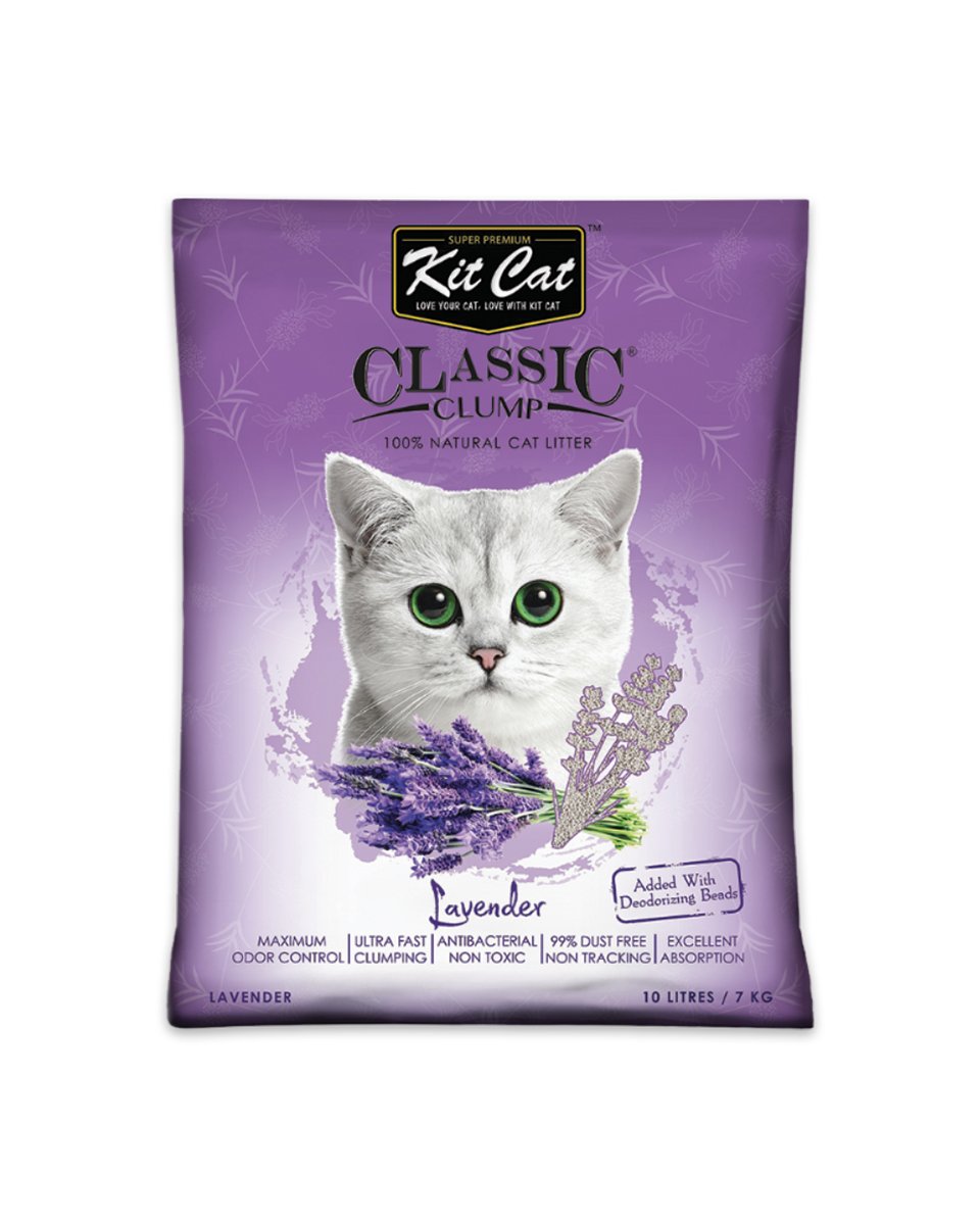 كيت كات رمل للقطط عالي التكتل, لافندر, 10 لتر