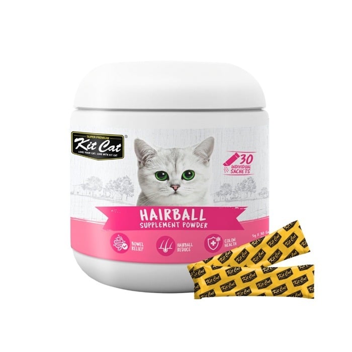 كيت كات بودرة مكمل غذائى للوقاية من كرات الشعر للقطط- 30 ظرف*5 جرام