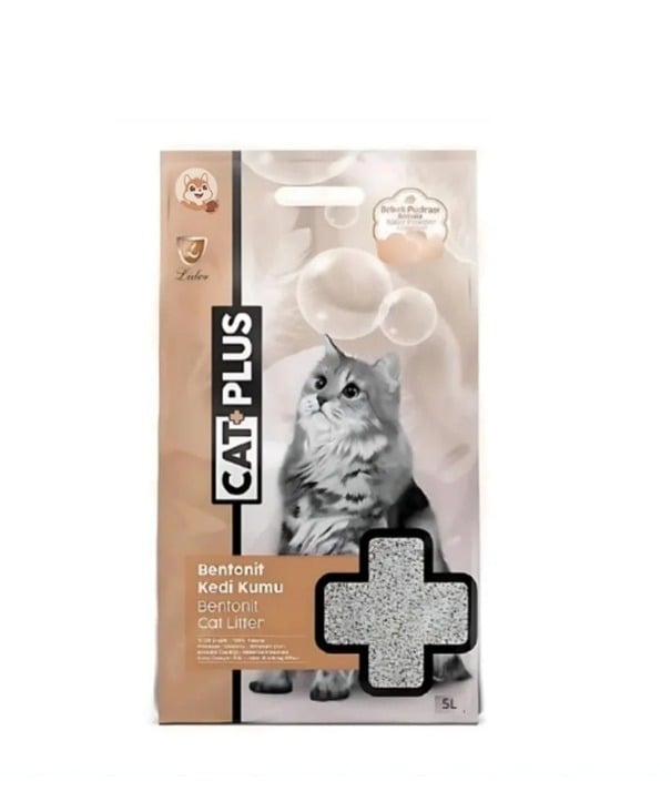 كات بلس رمل للقطط بنتونيت برائحة القهوة- 5 لتر