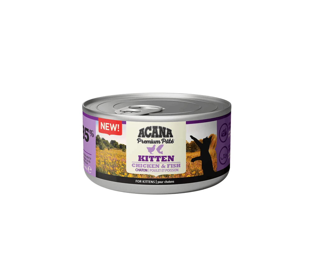 اكانا طعام رطب بالدجاج و السمك للقطط الصغيرة- 85 جرام