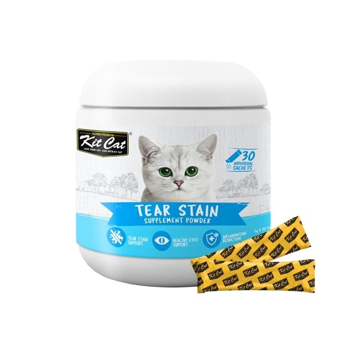 كيت كات بودرة مكمل غذائى لبقع الدموع للقطط- 30 ظرف*5 جرام