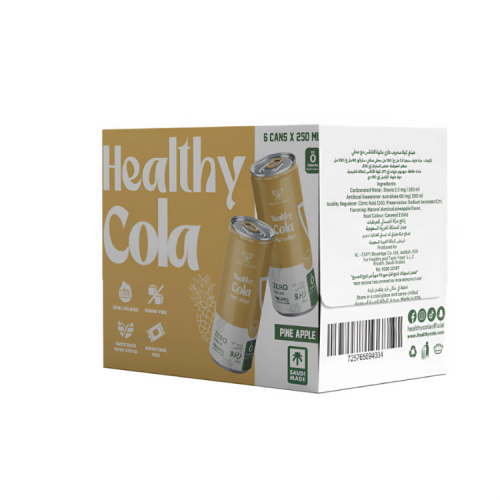 هيلثي كولا مشروب غازي أناناس شرينك 6 حبات