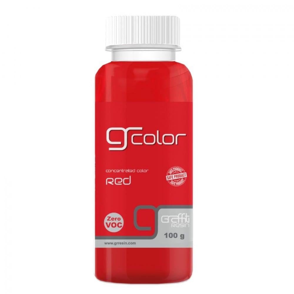Liquid resin color, red, 100 grams