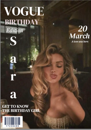 Birthday vogue magazine