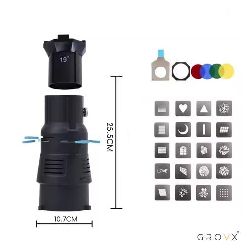 عدسة أداة تشكيل الضوء لـ إضاءة تصوير Gobo Projecto...