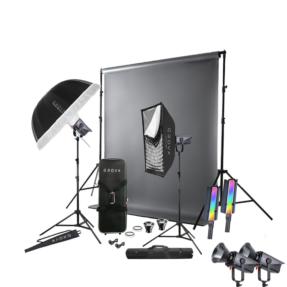 Ultimate Professional All-in-One 1040W LED Studio Kit – GROVX - Photography  Studio Lighting Equipment GROVX GODOX JINBEI NANLITE, image size:1000x1000