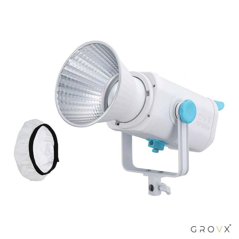 GROVX BF-320 Bi-Color 300W Professional Photography Lighting Package,  for Mobile and Camera, with Lantern Softbox and C Stand