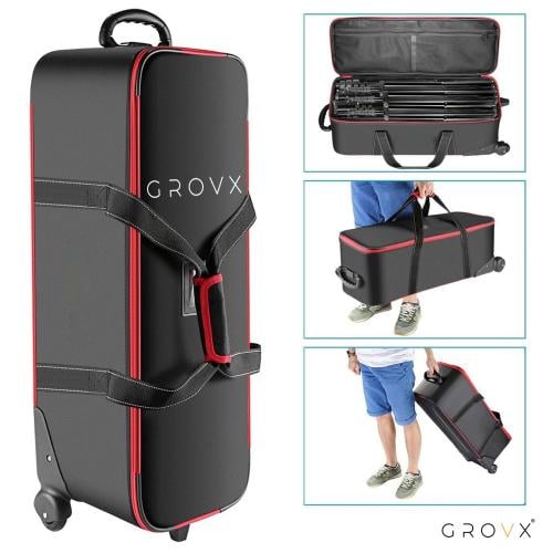 حقيبة استديو تصوير بعجلات 84 سم من ماركة Grovx