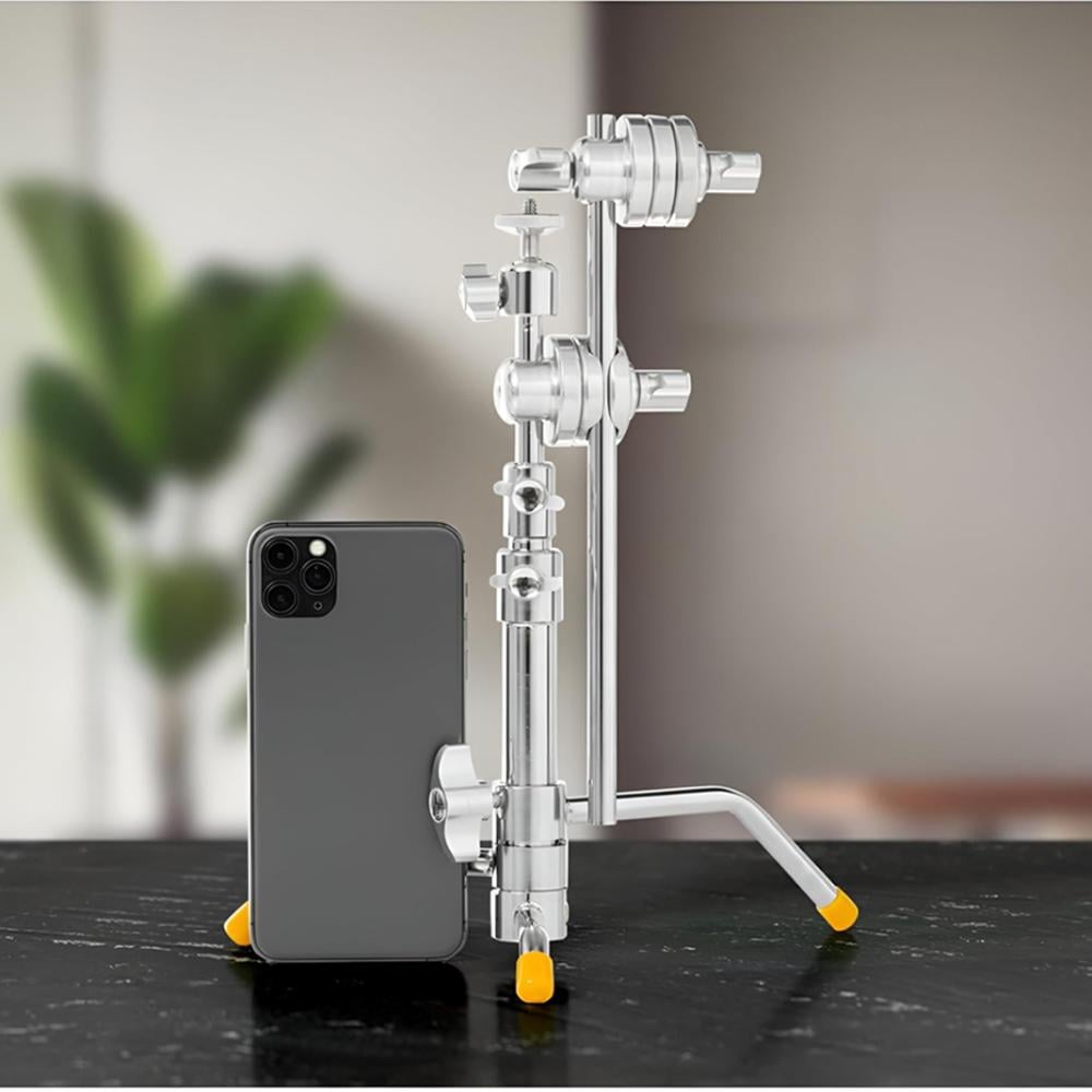 MeKing C Stand Mini Mobile Phone Holder or Light Heavy Duty Stainless Steel Original