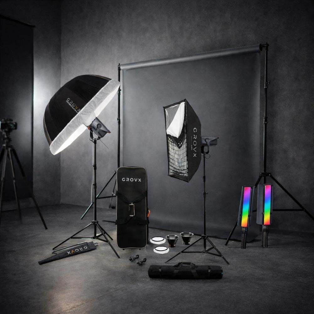 كيف تبدأ استديو تصوير احترافي من منزلك أو مشروعك بإضاءة متكاملة؟