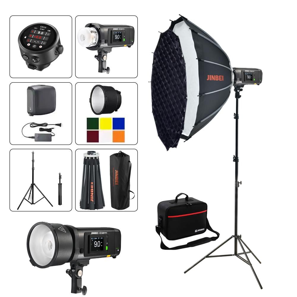 Jinbei HD-600 Max Wireless Flash Studio: 600W LED Kit hakayat