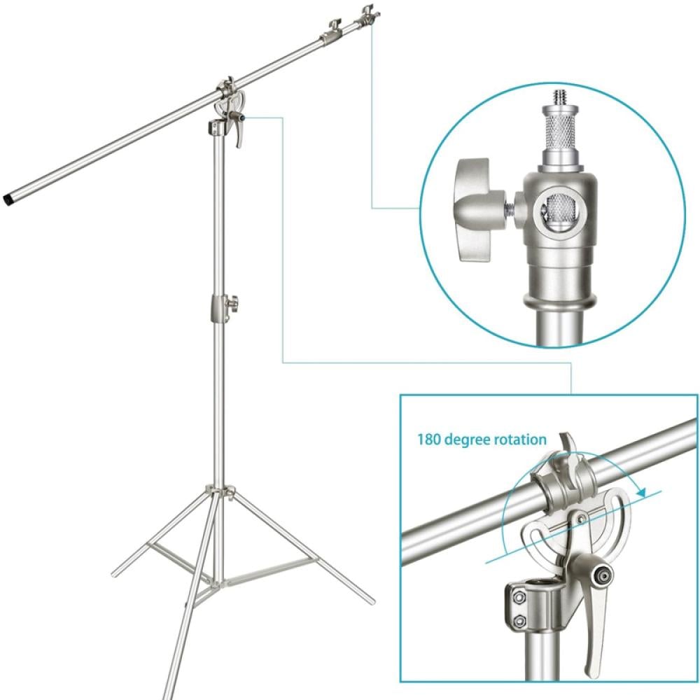 GROVX BF-320 Bi-Color 300W Professional Photography Lighting Package,  for Mobile and Camera, with Lantern Softbox and C Stand