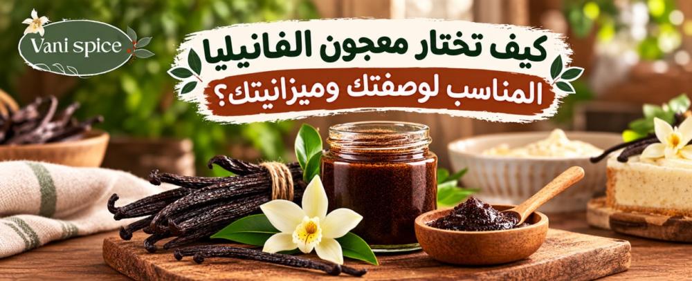 كيف تختار معجون الفانيليا المناسب لوصفتك وميزانيتك؟