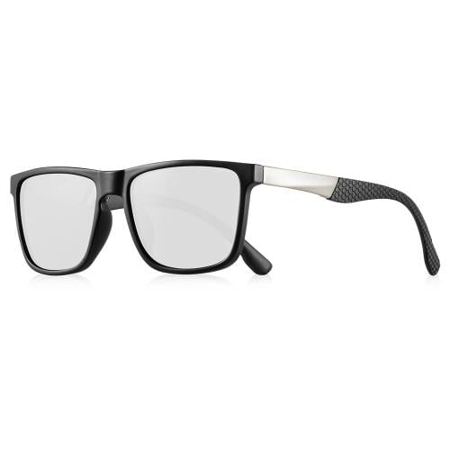 نظارة شمسية رجالية رسمية عدسة فضية DA46 بتقنية HD POLARIZED