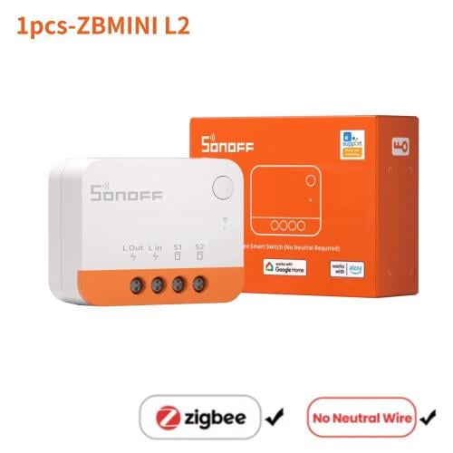 "SONOFF Mini R4 /Zbmini L2 Smart Zigbee/Wifi Switc...
