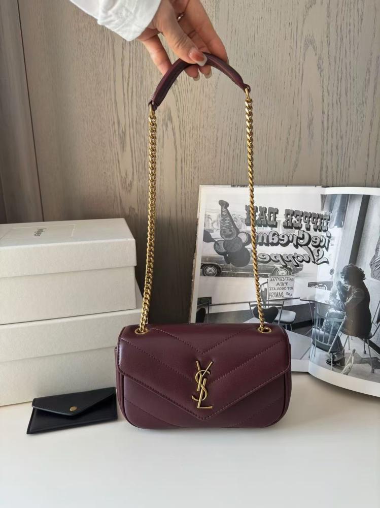 شنطة سان لورانMini Loulou chain bag مقاس 20cm