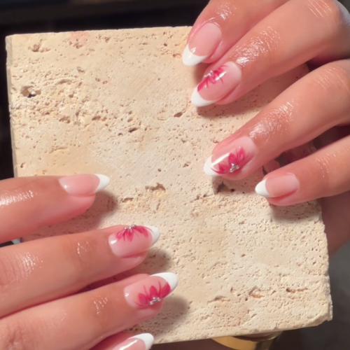 French with roses