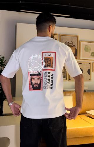 تيشيرت وطني بطبعة قيادات المملكة"