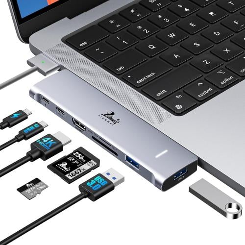 محول موزع USB C لماك بوك برو/اير