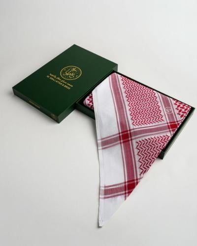 شماغ حفاوة  العطار 1 الاحمر