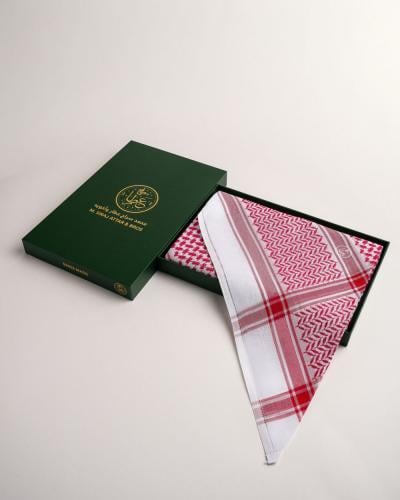 شماغ حفاوة العطار 2 الاحمر