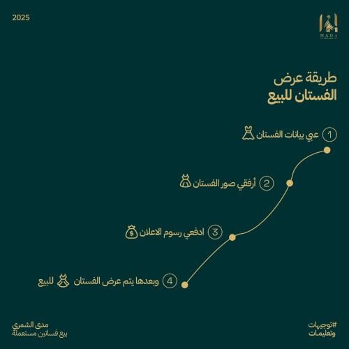اعلان بيع فستان مستعمل