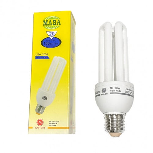 لمبة توفيرية اصابع اصفر energy saving lamp E27 20W...