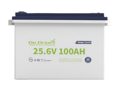 بطارية ليثيوم طاقة شمسية متطورة Go Green) – 25.6V / 100Ah)