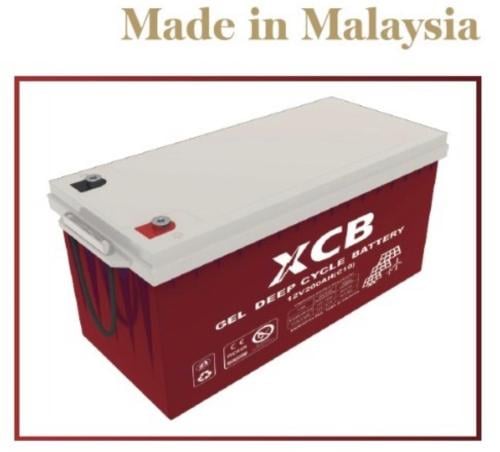 بطارية جل للطاقة الشمسية (12V 200Ah) ماركة XCB