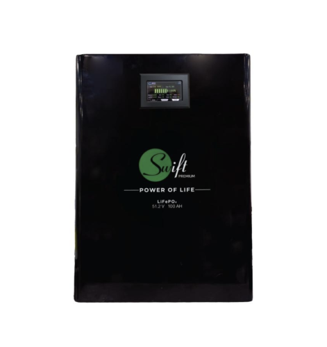 بطارية ليثيوم Swift بقدرة 5.12 كيلو جهد 48 – 51.2V سعة 100Ah