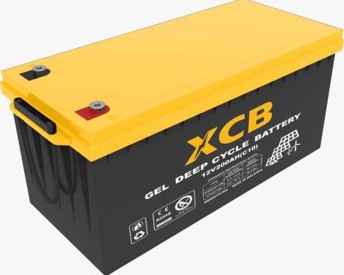 بطارية جل (12V 200Ah) للطاقة الشمسية ماركة XCB