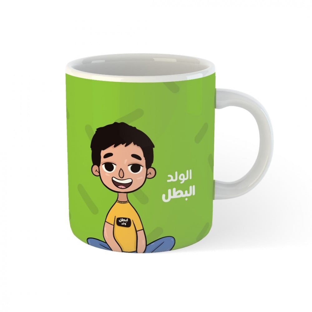 كوب طفل ب اللون الاخضر كوب الطفل البطل