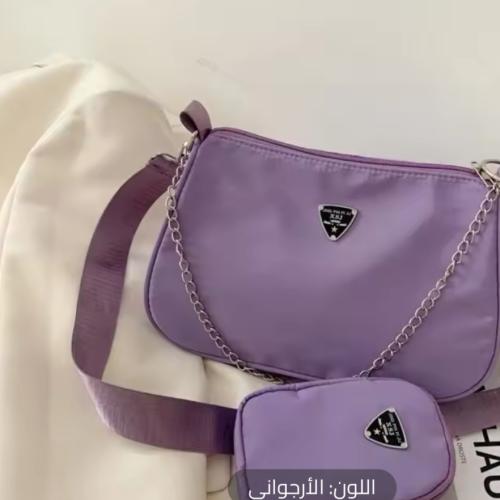حقيبة كروس من النايلون للنساء، حقيبة كروس عصرية مح...