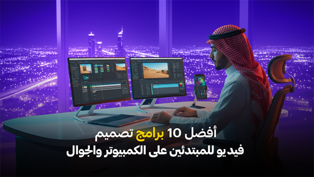أفضل 10 برامج تصميم فيديو للمبتدئين على الكمبيوتر والجوال