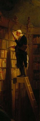 فاصل كتاب لوحة The Bookworm