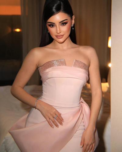 فستان تطريز شك يدوي