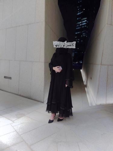 عبايه دبل كلوش مع كرستال