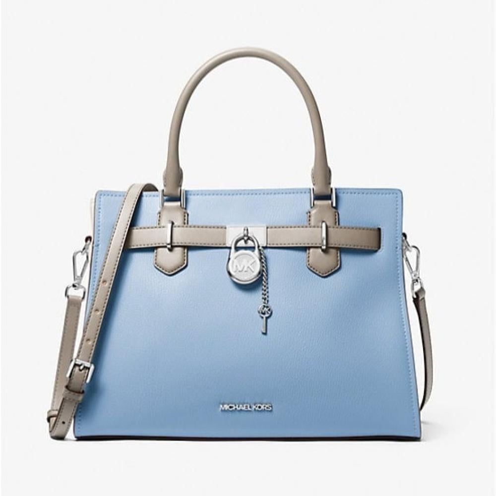 Kors Hamilton Michael Kors Medium Handbags Michael Kors Hamilton Medium  Color-Block Leather Satchel Serena