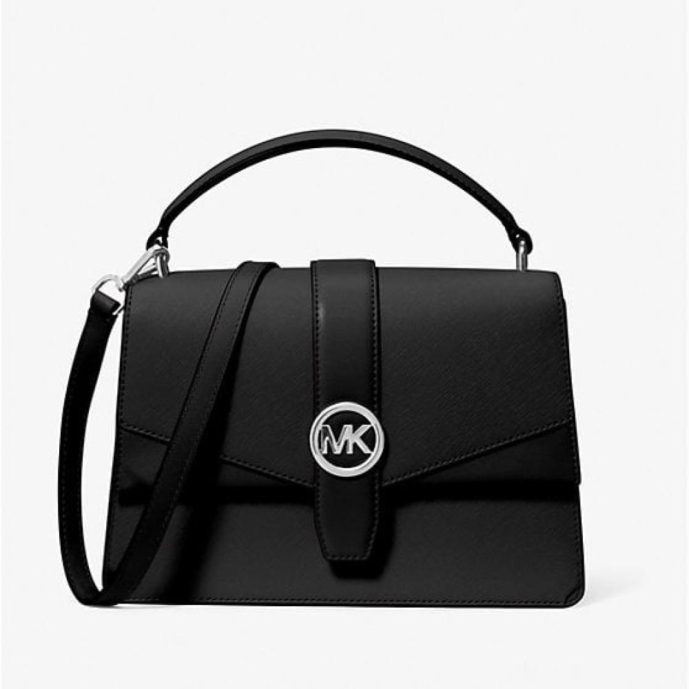 Michael Kors Greenwich Medium Saffiano Leather Satchel Serena