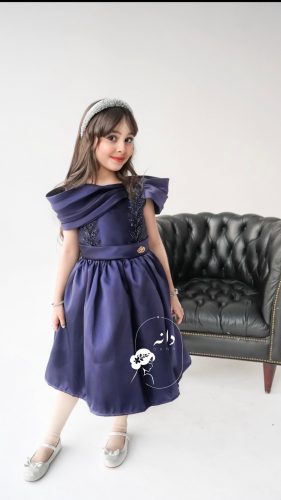 فستان سهرة بناتي كحلي