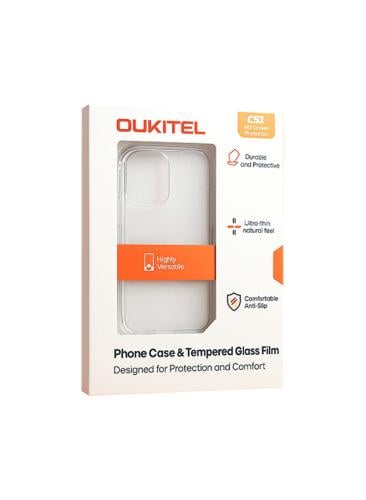 واقي شاشة لجوال C51 اوكيتل 6.8" HD مع غطاء حماية ش...