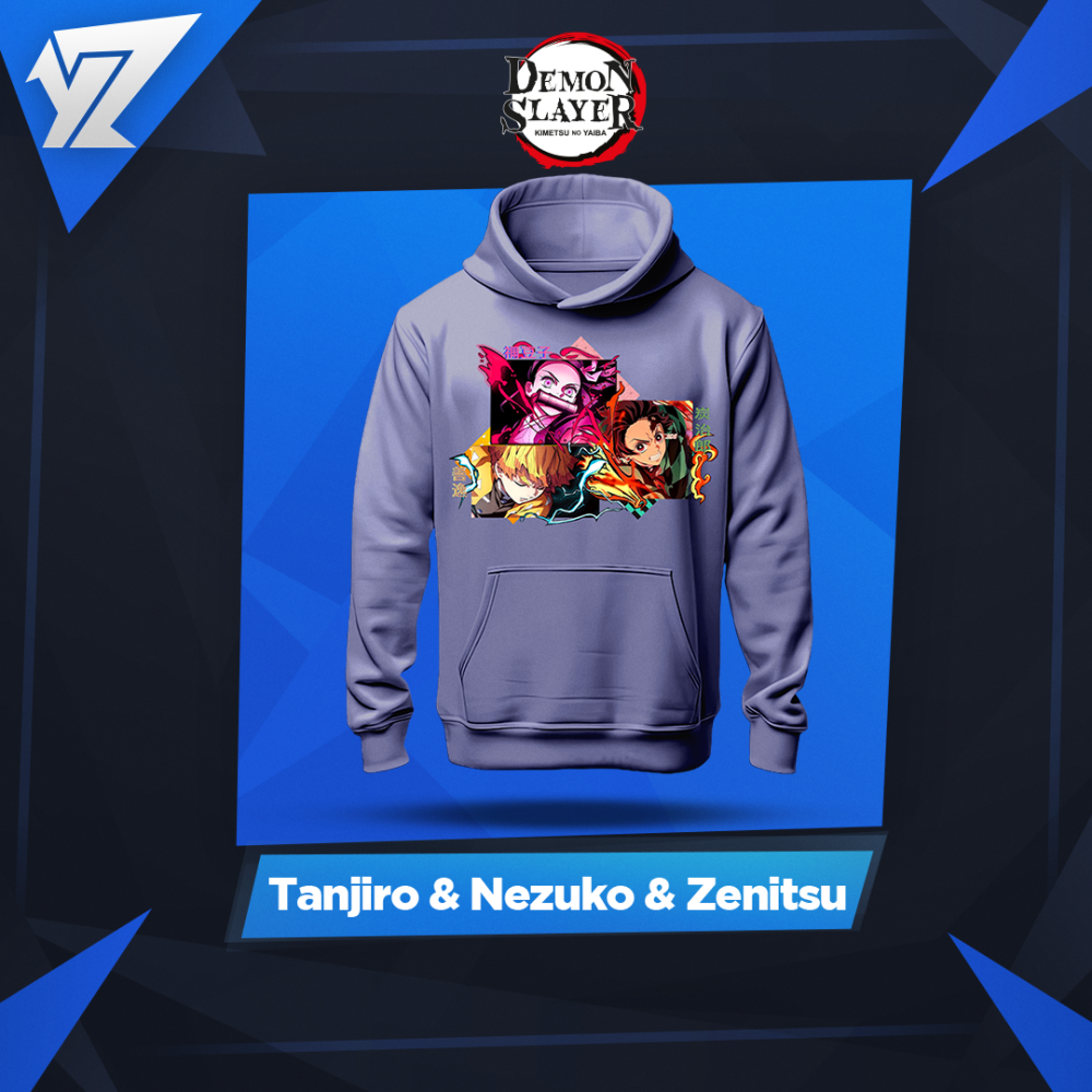 هودي تانجيرو و نيزيكو و زينيتسو - Tanjiro & Nezuko & Zenitsu Hoodie