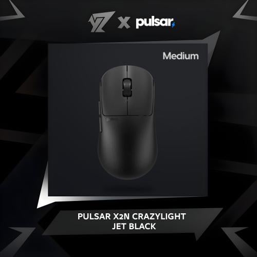 Plusar X2N Crazylight Jet Mouse (Black) | YZ Store