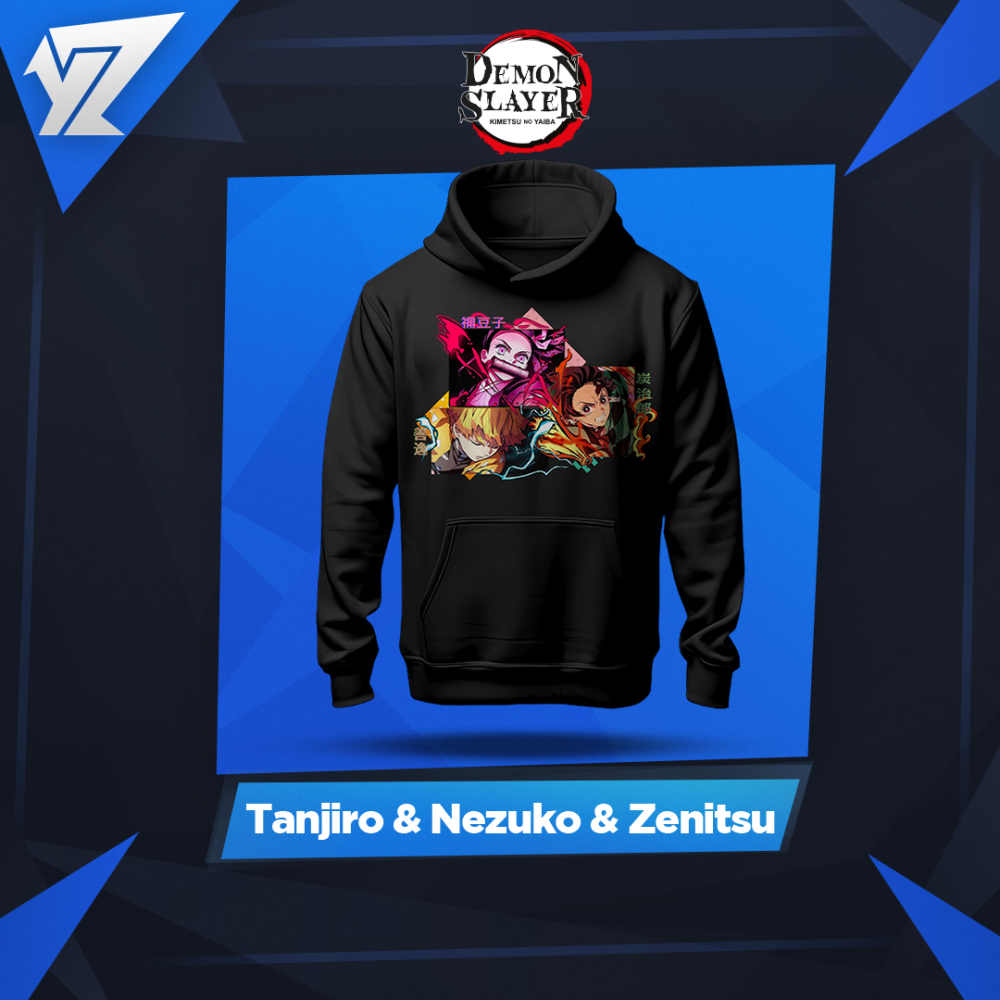 هودي تانجيرو و نيزيكو و زينيتسو - Tanjiro & Nezuko & Zenitsu Hoodie