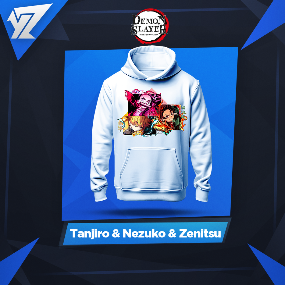 هودي تانجيرو و نيزيكو و زينيتسو - Tanjiro & Nezuko & Zenitsu Hoodie