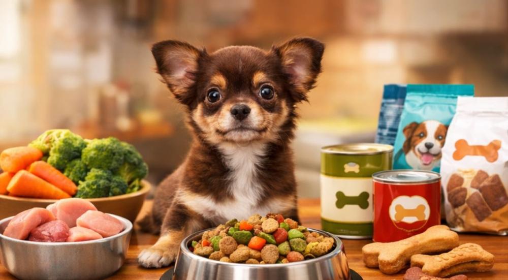 اكل الكلاب الصغيرة