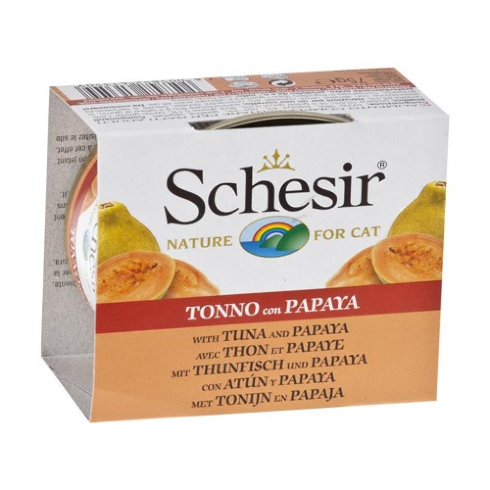 تونه شيزر بالبابايا طعام قطط رطب 12×85 جم