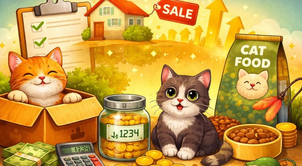 توفير مصاريف القطط