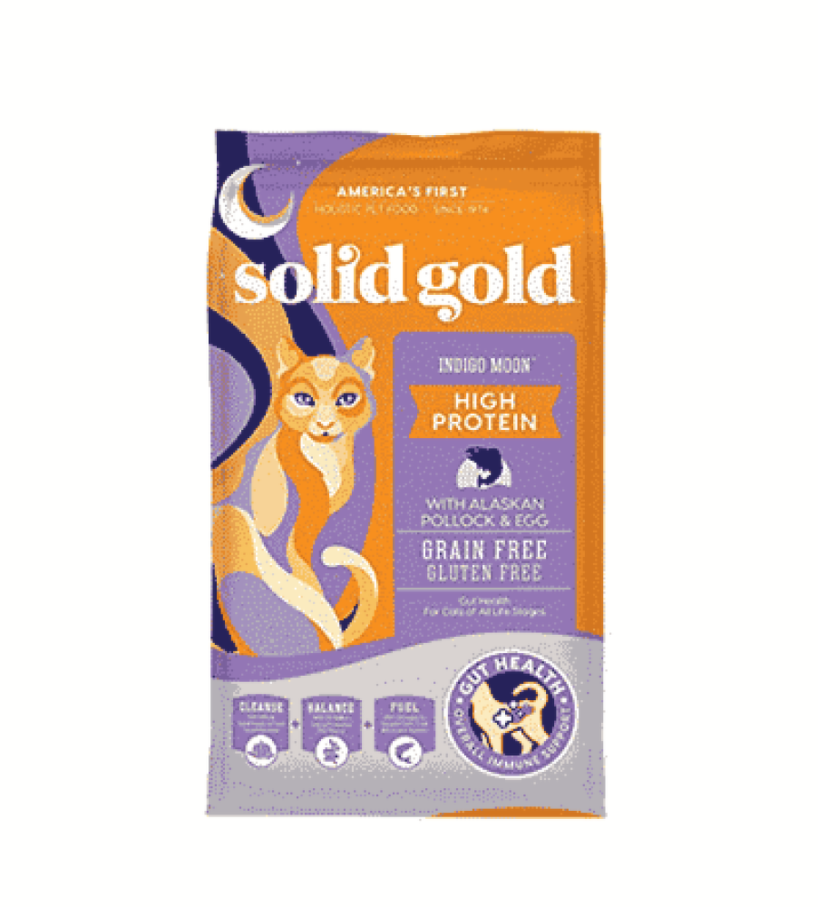 سولد جولد انديجو مون طعام جاف للقطط بالألاسكا بولوك والبيض عالي البروتين1.36 كغ