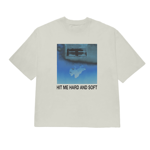 HIT ME HARD AND SOFT WHITE COVER TEE